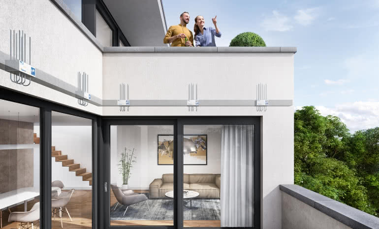 Taras z balustradą żelbetową - aby nie doświadczyć negatywnych skutków mostka cieplnego