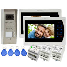  Zestaw domofonowy COSMO Video V2 z monitorem CYFRAL V-7