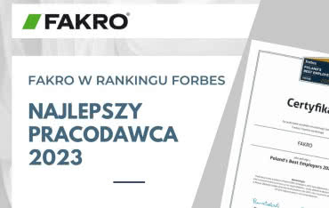 FAKRO Najlepszym Pracodawcą w Polsce 2023 według FORBES