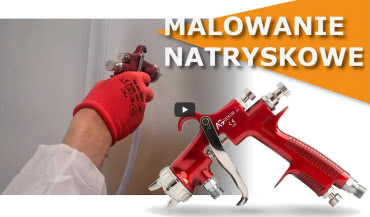 Malowanie natryskowe ścian - pistolet profesjonalny