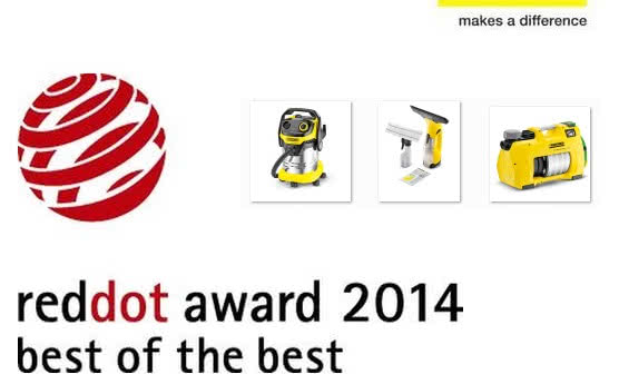 Urządzenia Kärcher uhonorowane nagrodami Red Dot Design 2014